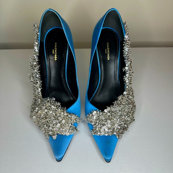 Crystal blue heels - Picture 1 of 6
